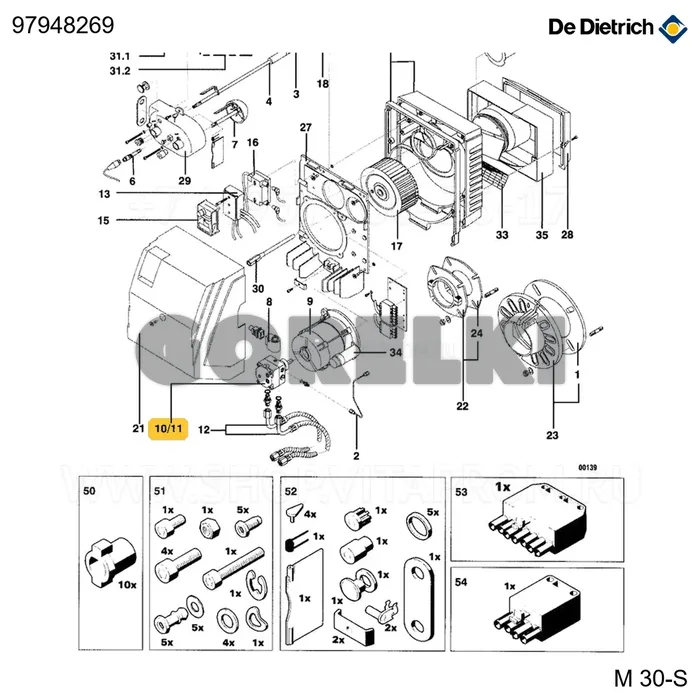 Насос топливный bfp 52e r5 De Dietrich 97948269 для газового котла