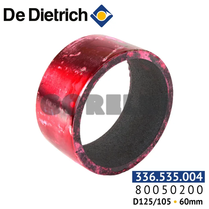 Окрашенный стальной ниппель De Dietrich D125/105 Н60мм 80050200 для газового котла