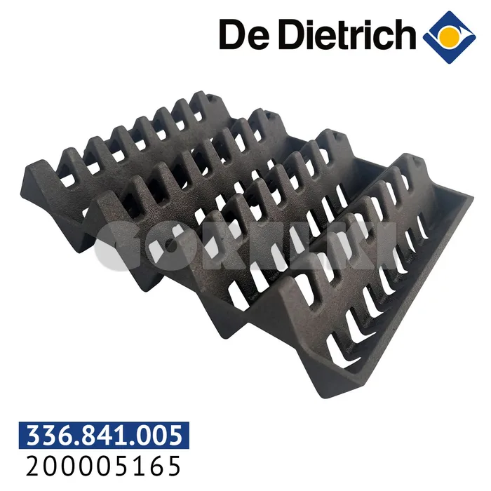 Правый короткий ускоритель конвекции De Dietrich GT 226, 227, 228 200005165 для газового котла