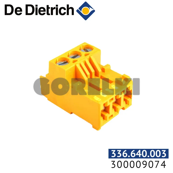 Разъем De Dietrich 3-контактный 300009074 для газового котла