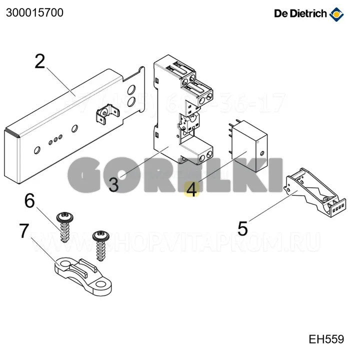 Реле finder 4061 De Dietrich 300015700 для газового котла