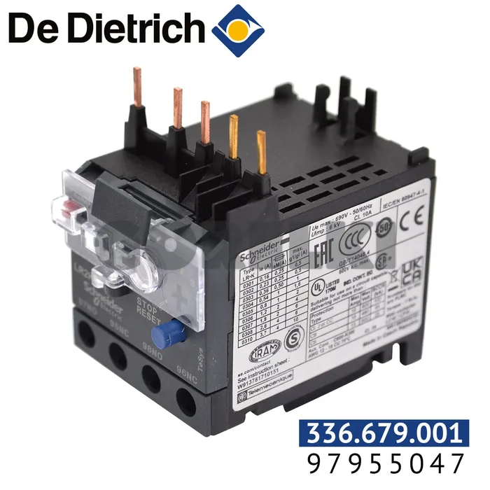 Реле тепловое De Dietrich 97955047 для газового котла