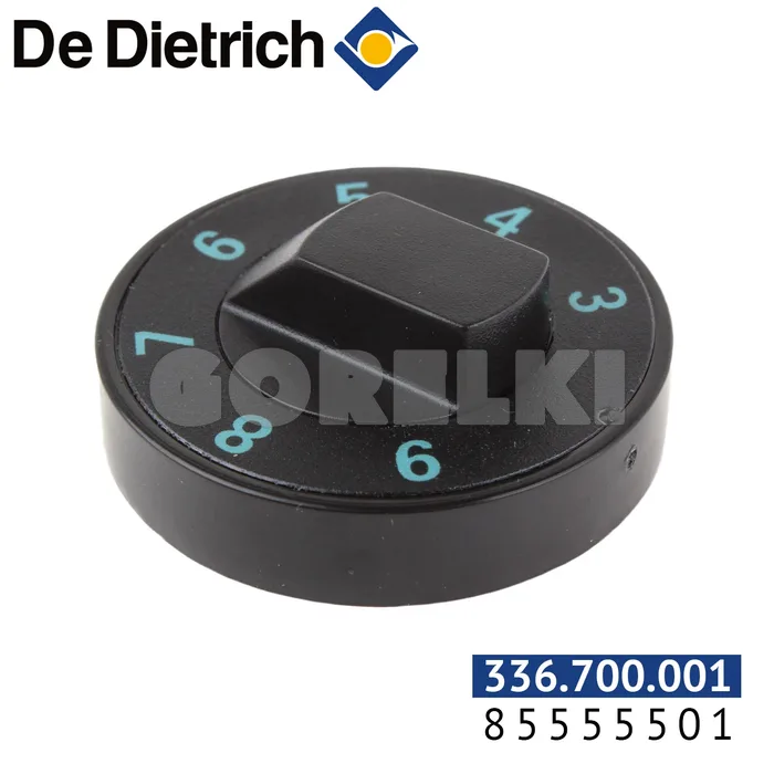 Ручка регулировки + упор De Dietrich 85555501 для газового котла