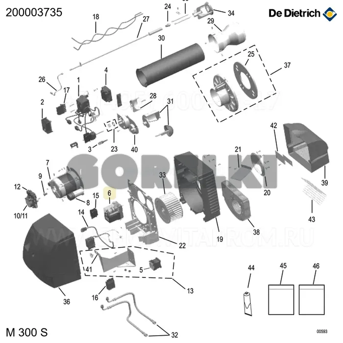 Сервопривод sta4,3b3 42/6 4n18l De Dietrich 200003735 для газового котла