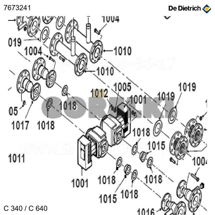 Шайба a17 De Dietrich 7673241 для газового котла