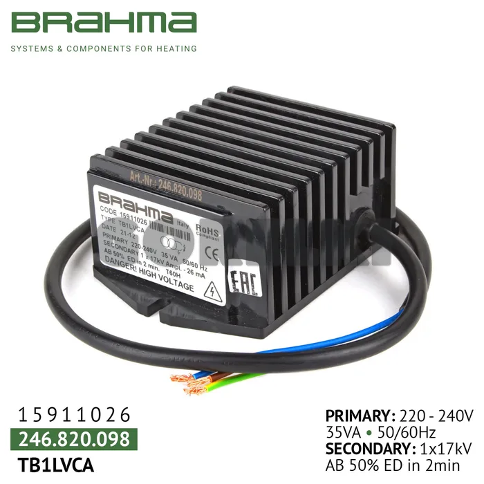 Трансформатор Brahma TB1LVCA 15911026