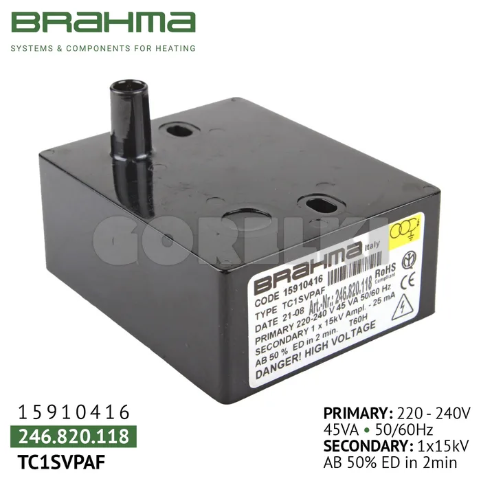 Трансформатор Brahma TC1SVPAF 15910416