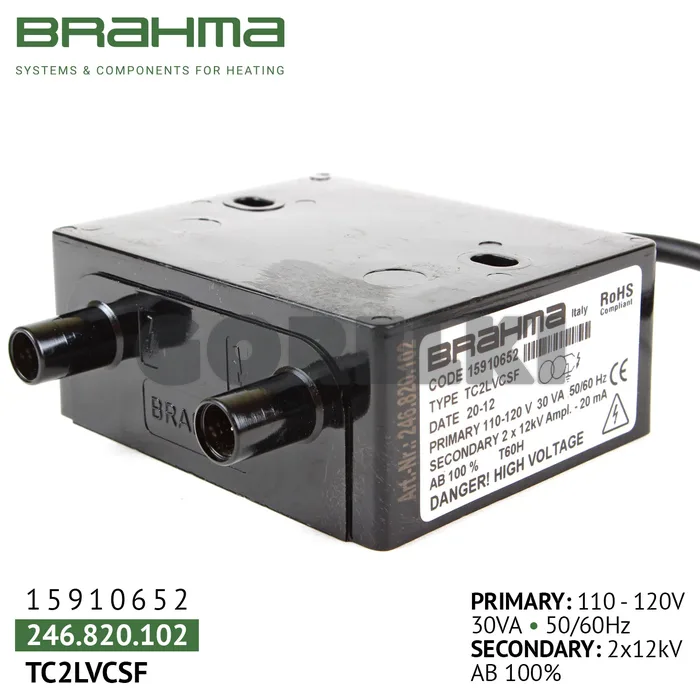 Трансформатор Brahma TC2LVCSF 110-120V 15910652