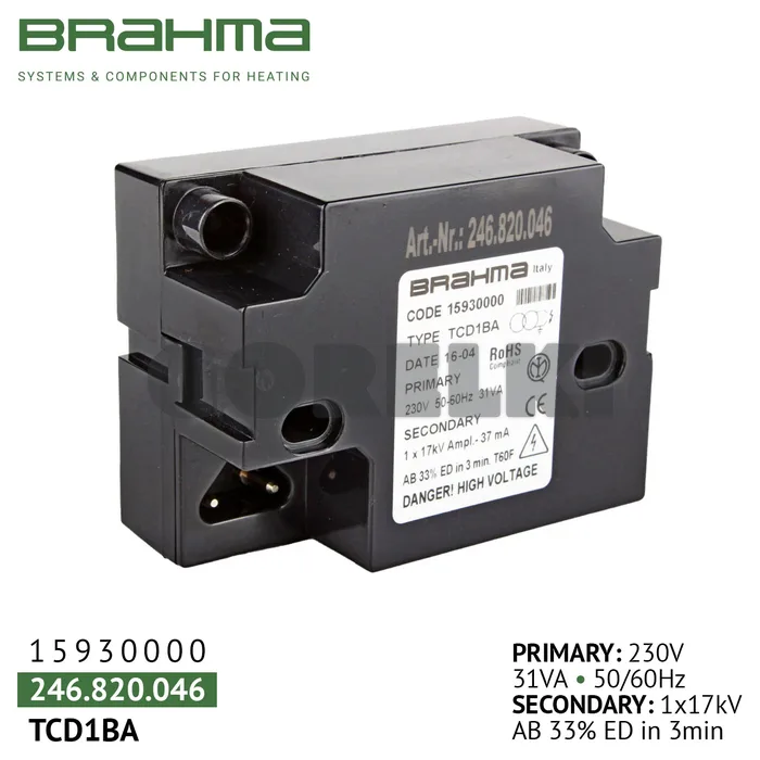 Трансформатор Brahma TCD1BA 15930000