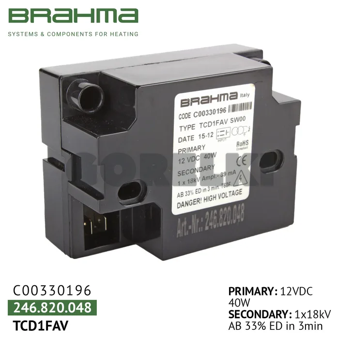 Трансформатор Brahma TCD1FAV C00330196
