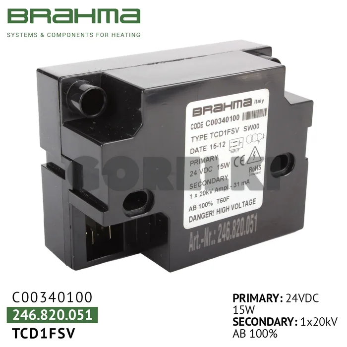 Трансформатор Brahma TCD1FSV C00340100