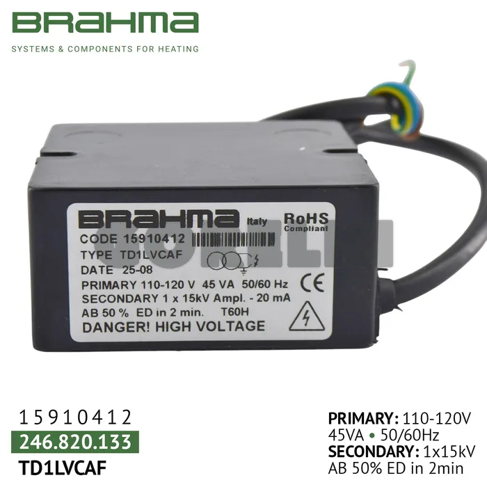 Трансформатор Brahma TD1LVCAF 15910412