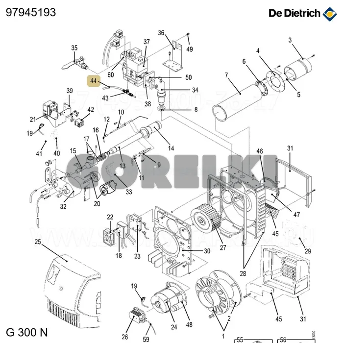 Трубка pu-4 festo De Dietrich 97945193 для газового котла