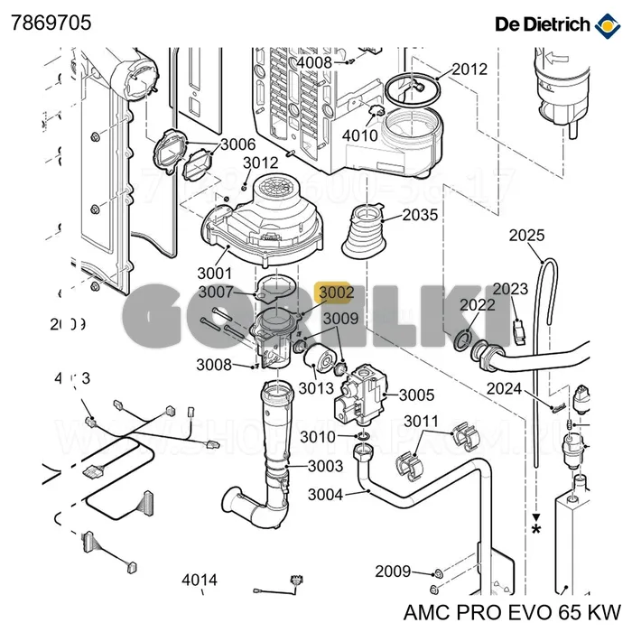 Вентури 65kw De Dietrich 7869705 для газового котла