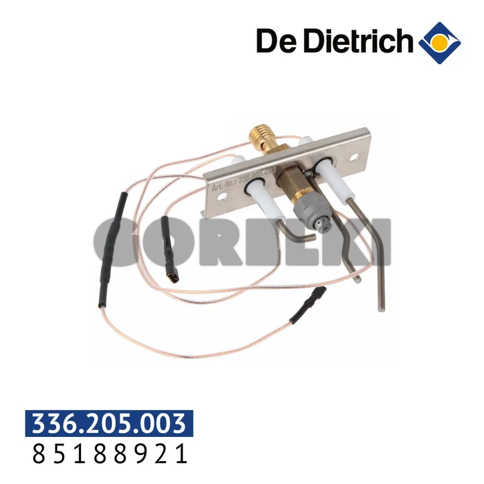 Запальная горелка De Dietrich 3-7-8-9-10 секционные котлы 85188921 для газового котла