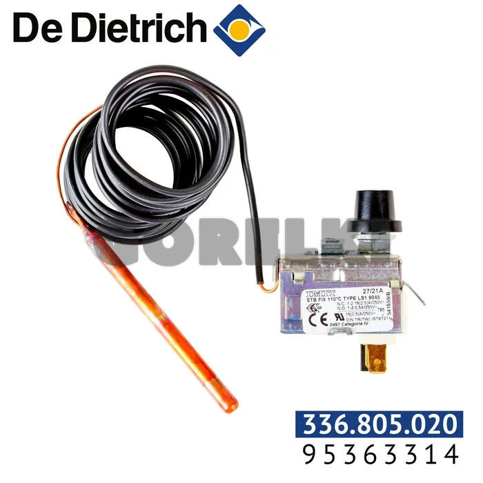 Защитный термостат De Dietrich 110°С 95363314 для газового котла