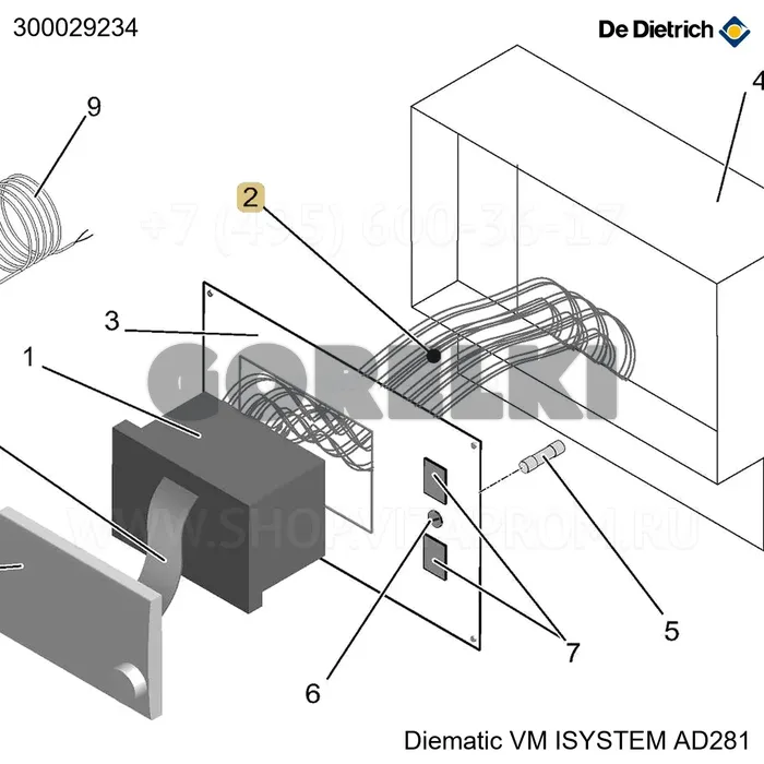 Жгут проводов VM4 De Dietrich 300029234 для газового котла