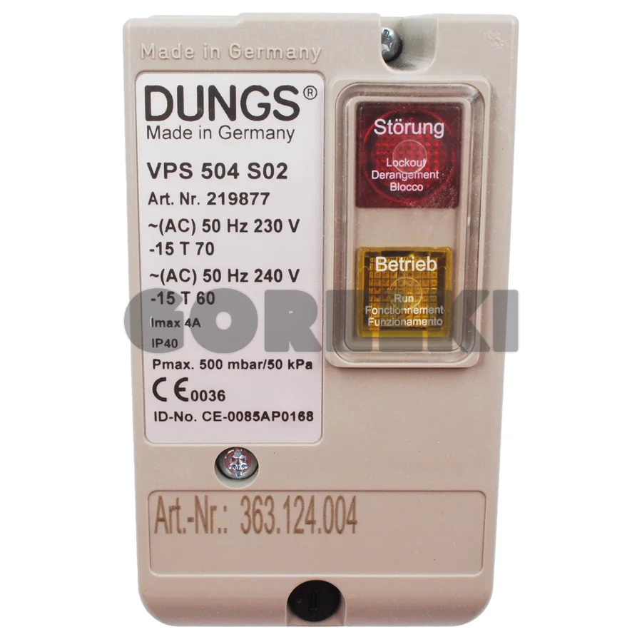 Блок проверки герметичности Dungs VPS504S02