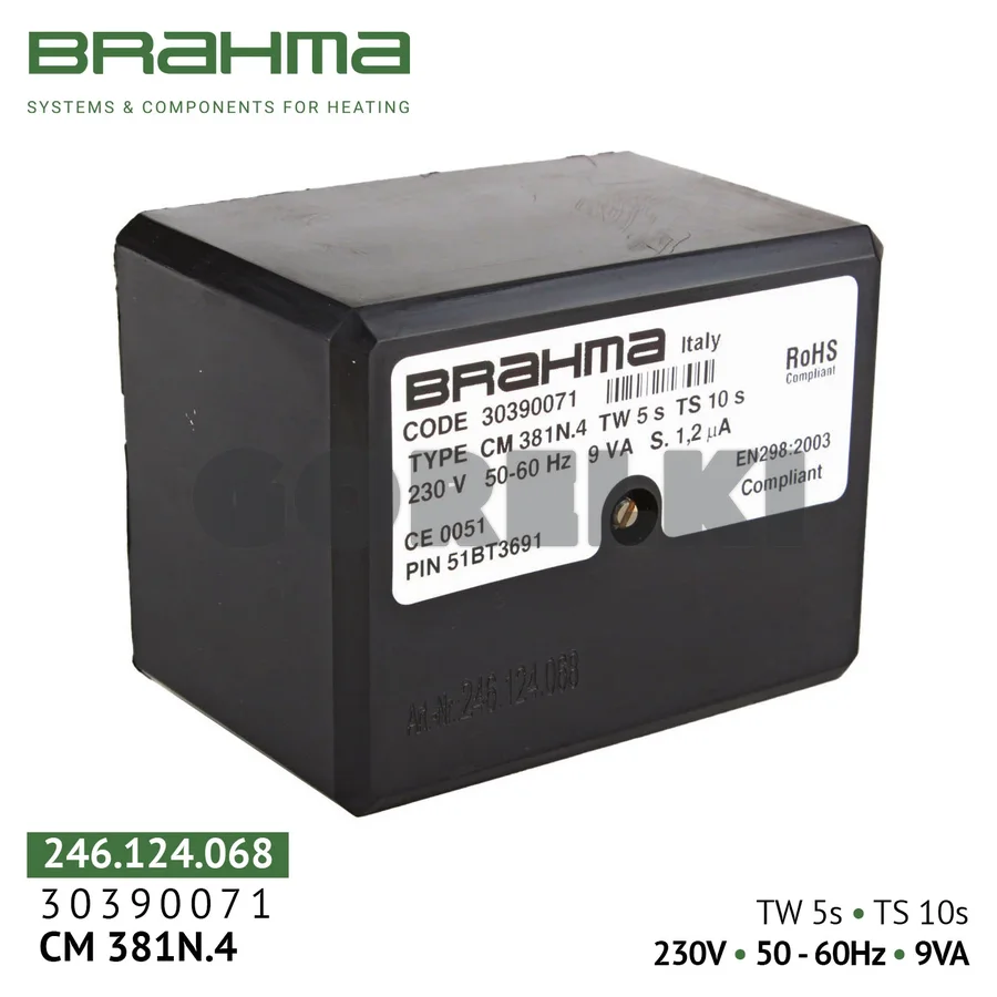 Блок управления Brahma CM381N.4 30390071