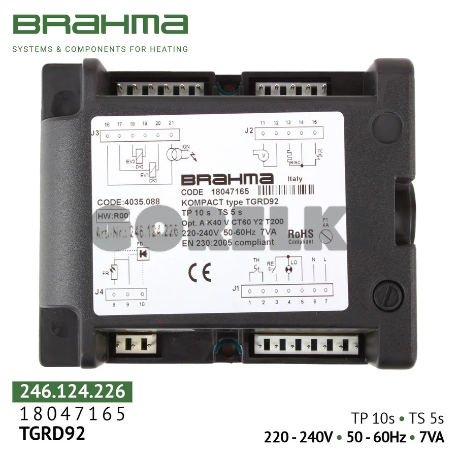 Блок управления Brahma TGRD92 18047165