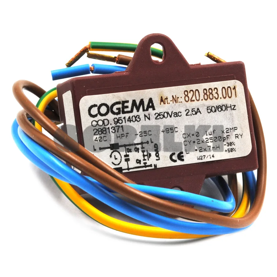 Фильтр радиопомех Riello Cogema N 250Vac 2,5A 50/60Hz