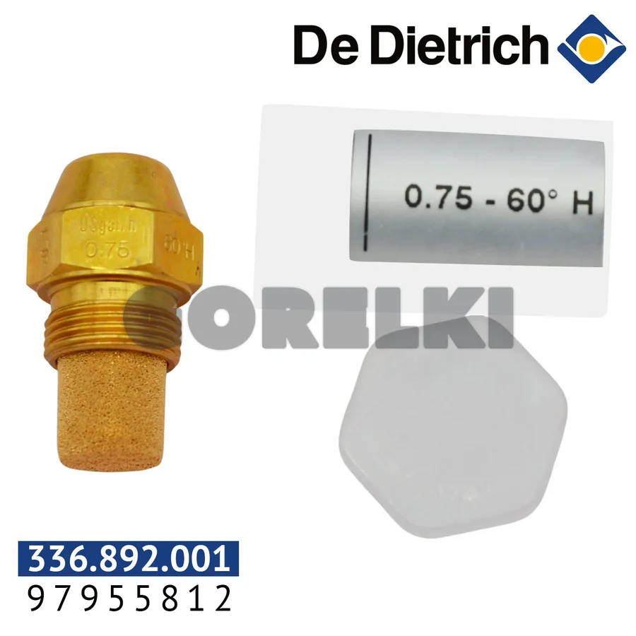 Форсунка De Dietrich 0.75 - 60°H Danfoss 97955812 для газового котла