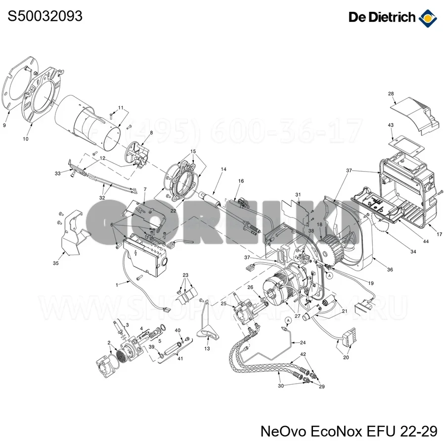 Форсунка delavan 0,60g 60 a bf De Dietrich S50032093 для газового котла