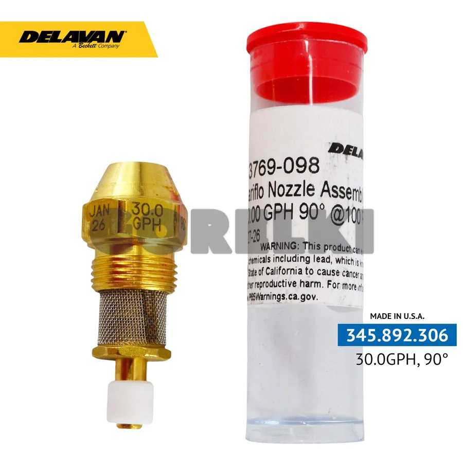 Форсунка Delavan VariFlo 30.00GPH, 90DEG