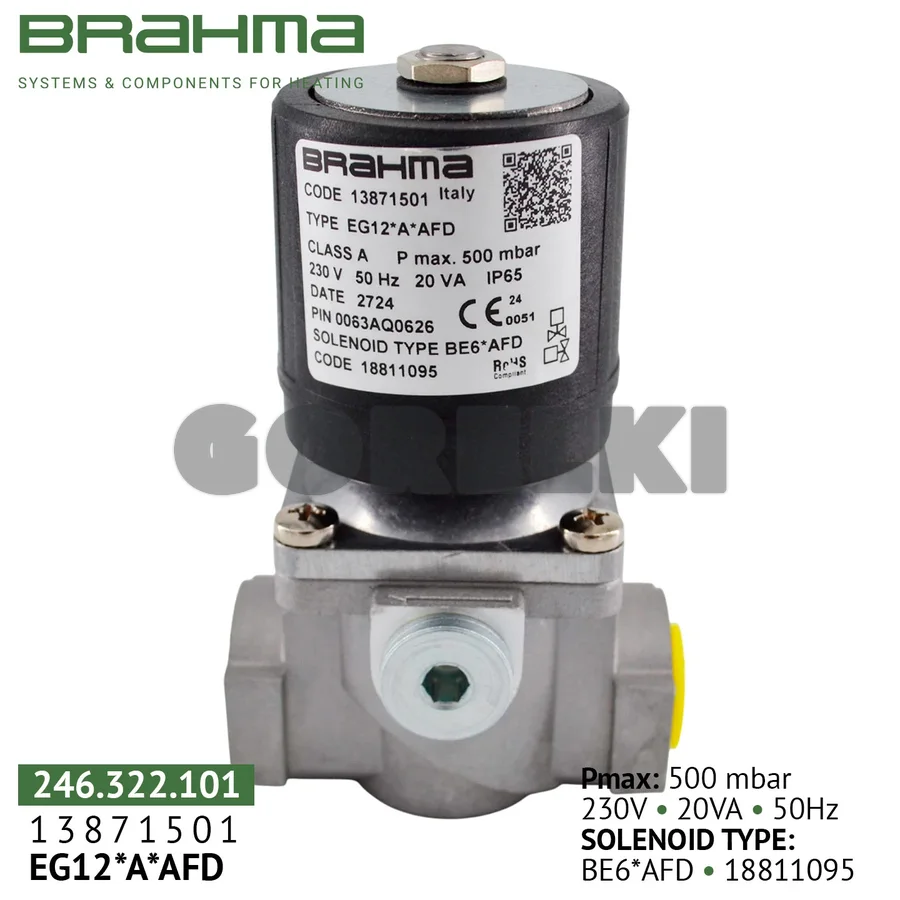 Газовый клапан Brahma EG12*A*AFD 13871501