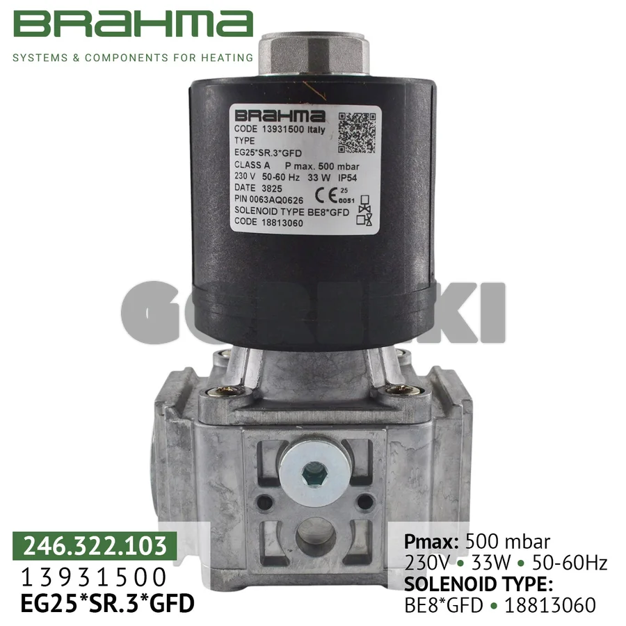 Газовый клапан Brahma EG25*SR.3*GFD 13931500