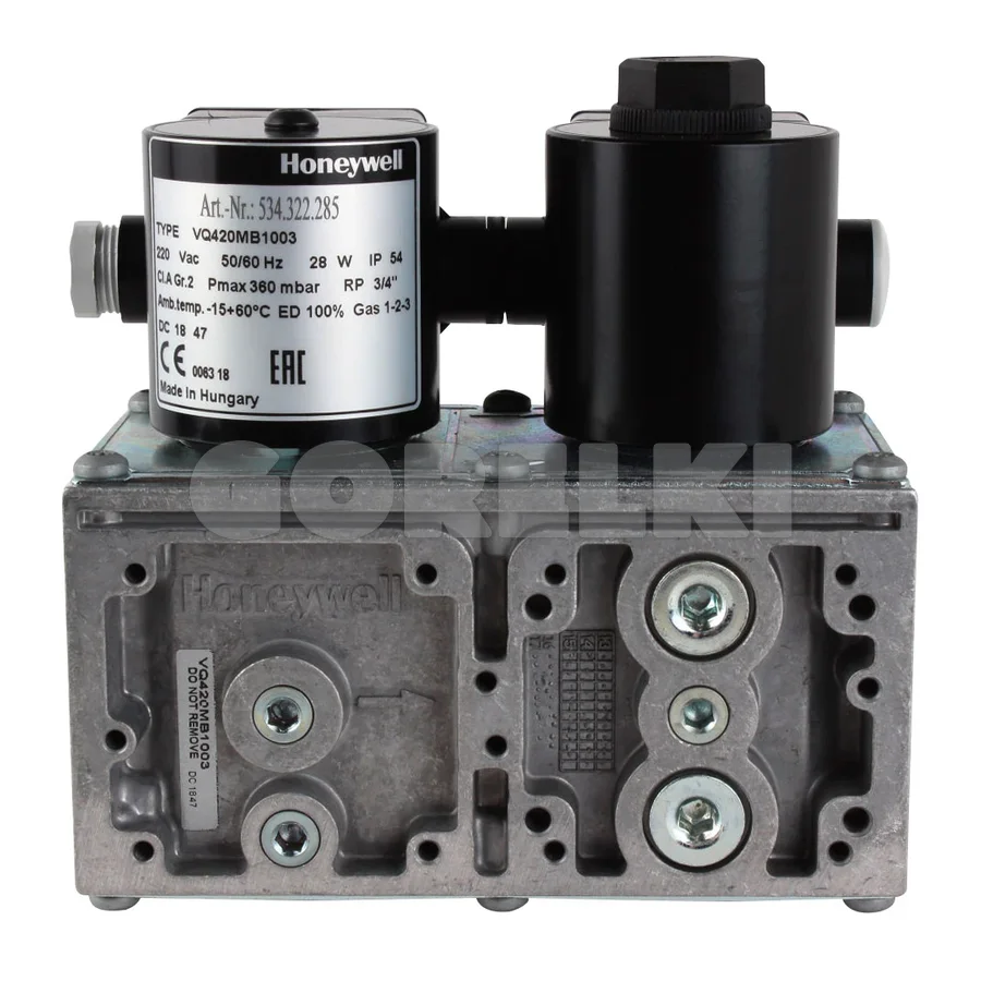 Газовый клапан Honeywell VQ420MB1003