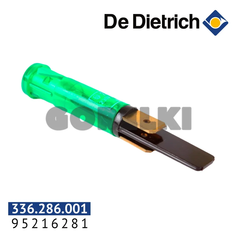 Индикатор De Dietrich зеленый круглый 95216281 для газового котла