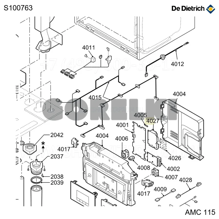 Интерфейс 0-10 вольт De Dietrich S100763 для газового котла