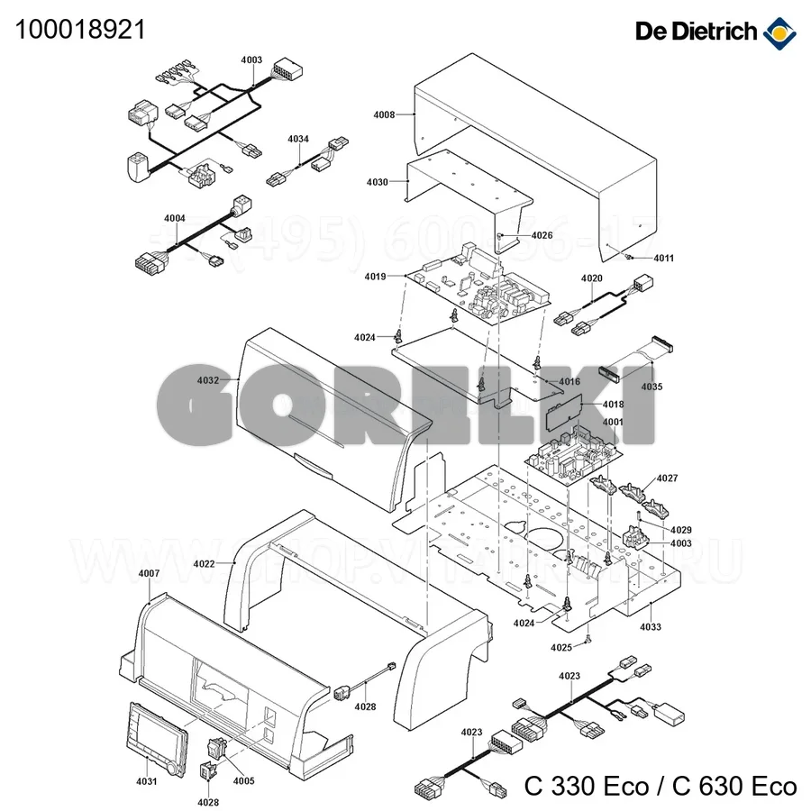 Интерфейс oth - modbus ad287 De Dietrich 100018921 для газового котла