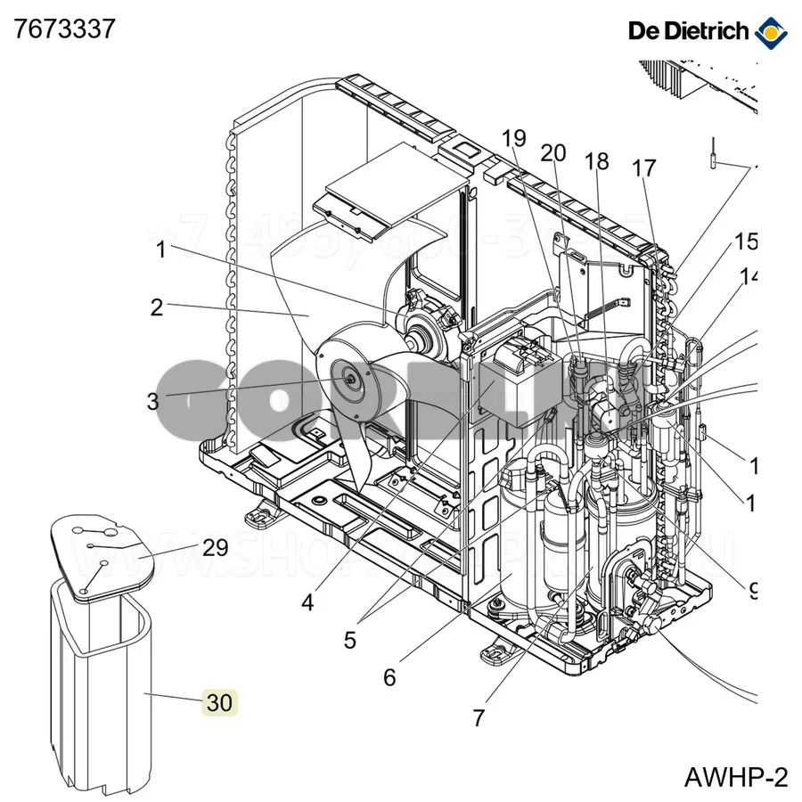 Изоляция компрессора De Dietrich 7776753 для газового котла