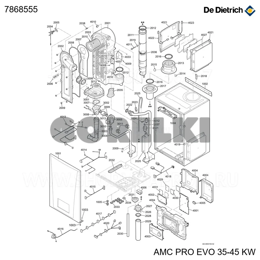 Кабель насоса pwm De Dietrich 7868555 для газового котла