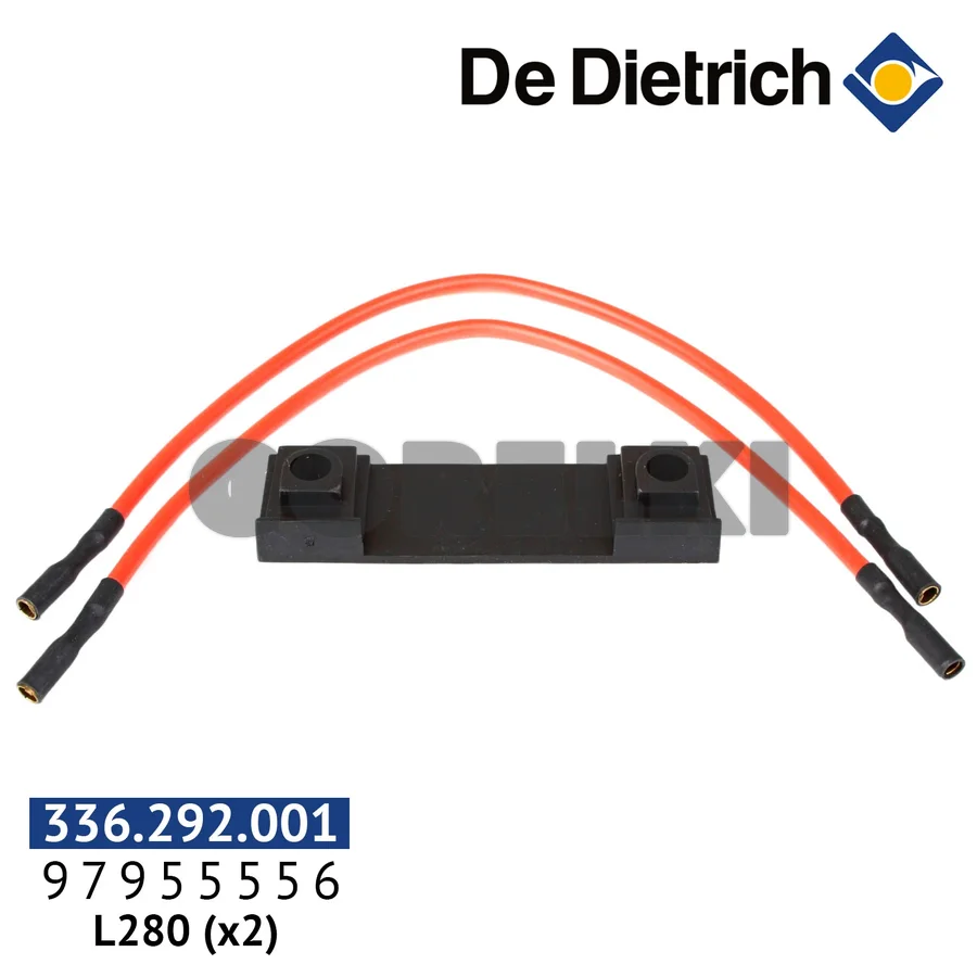 Кабель зажигания De Dietrich L280 (x2) 97955556 для газового котла