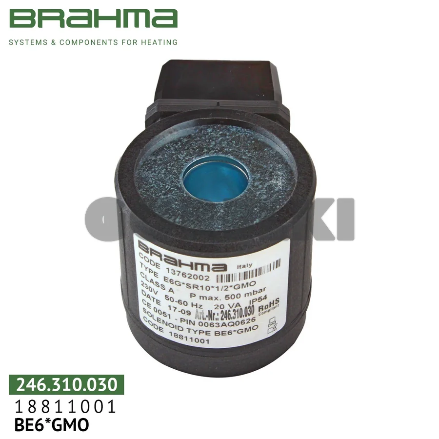 Катушка Brahma BE6*GMO для клапана 18811001