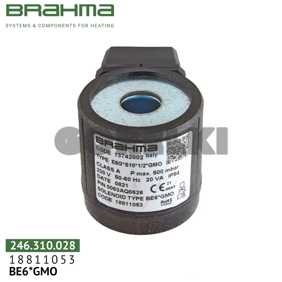 Катушка Brahma BE6*GMO для клапана 18811053