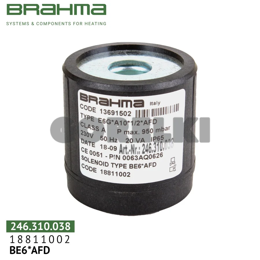 Катушка клапана Brahma BE6*AFD 18811002