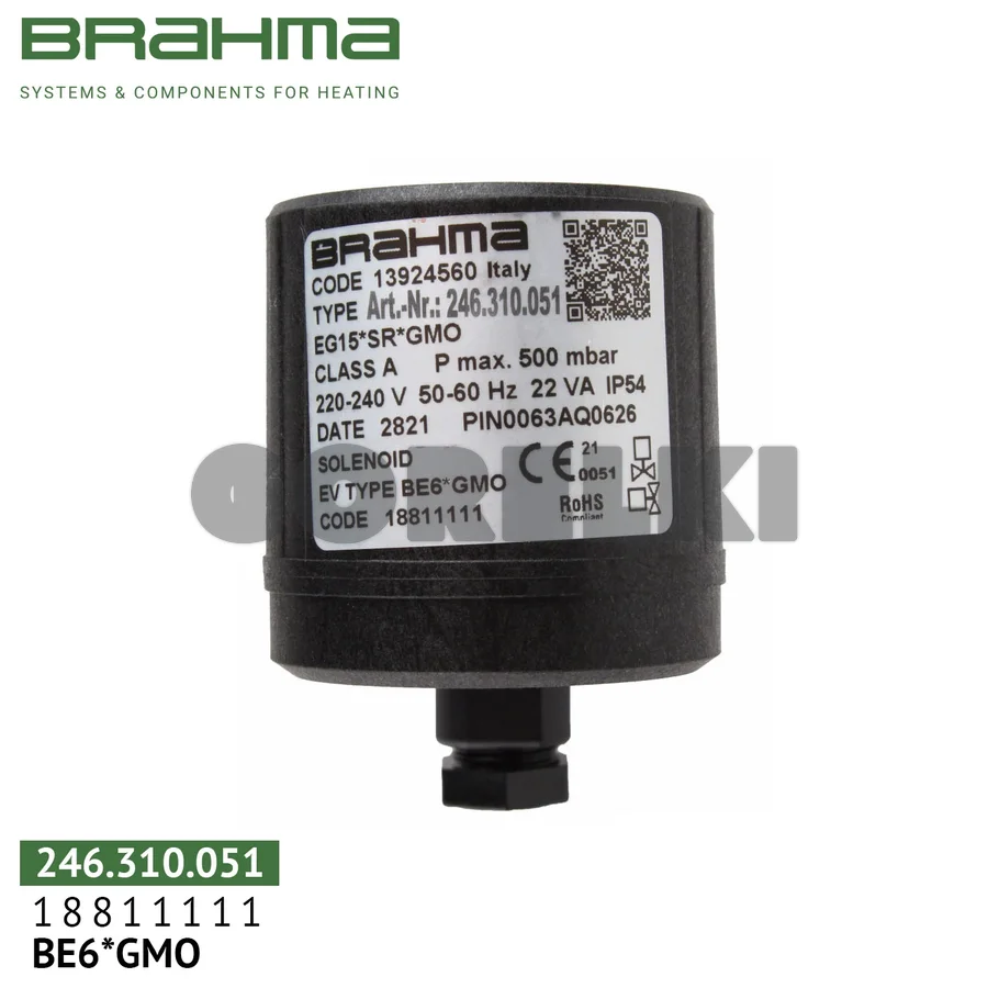 Катушка клапана Brahma BE6*GMO 18811111