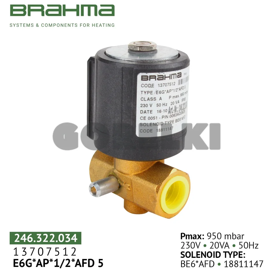 Клапан Brahma E6G*AP*1/2*AFD5 13707512