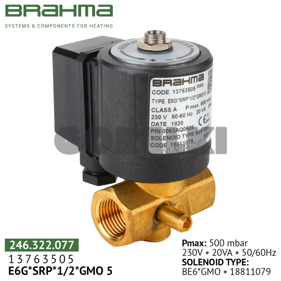 Клапан Brahma E6G*SRP*1/2*GMO 5 13763505