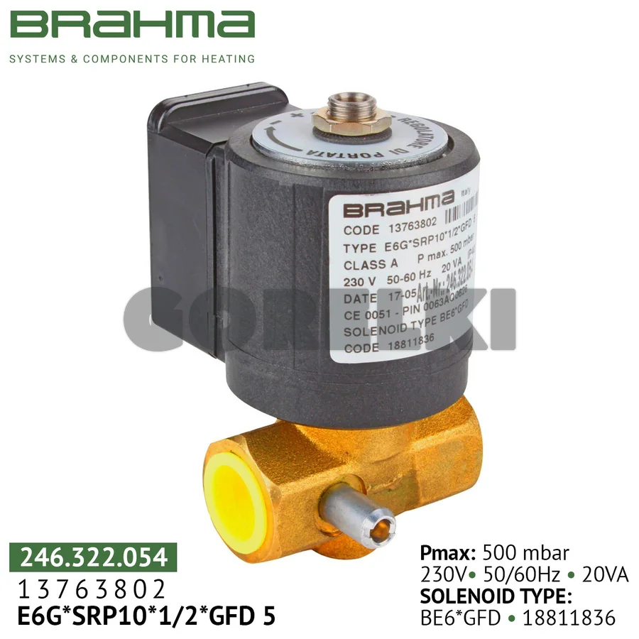 Клапан Brahma E6G*SRP10*1/2*GFD5 13763802