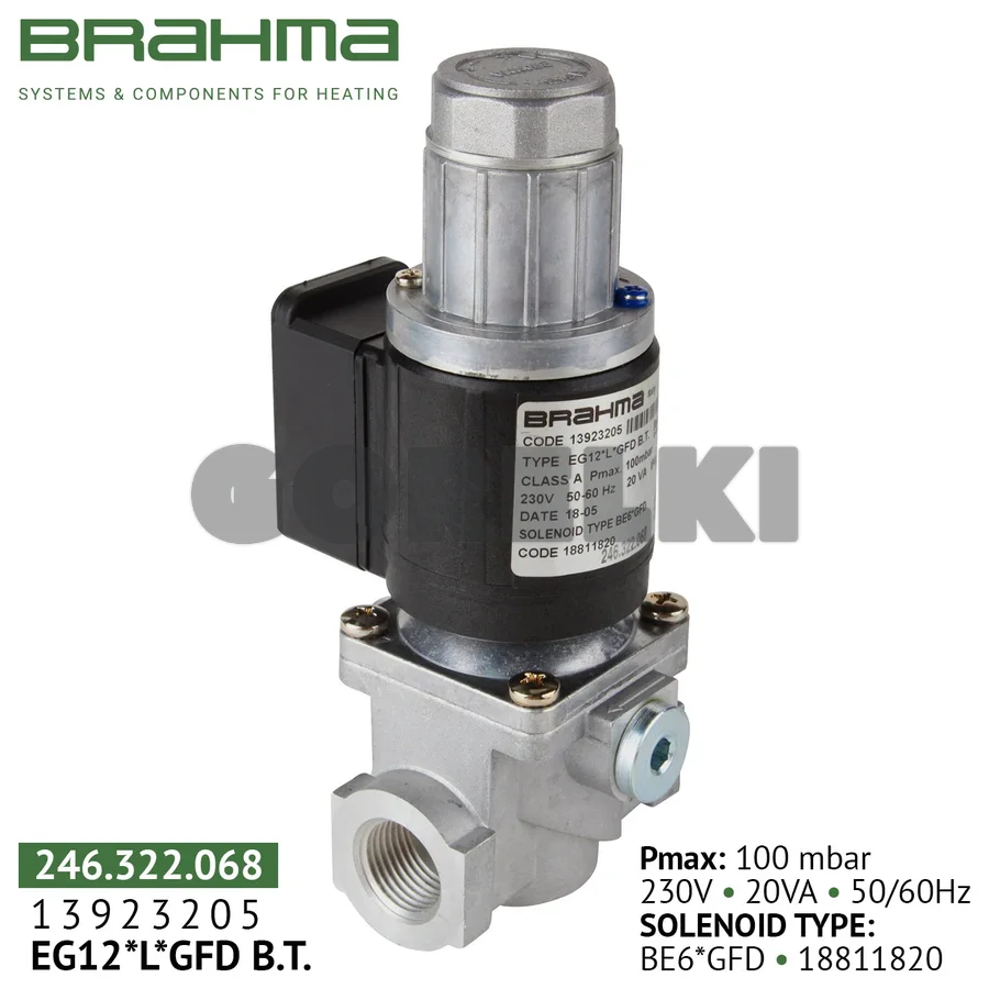 Клапан Brahma EG12*L*GFD 13923205
