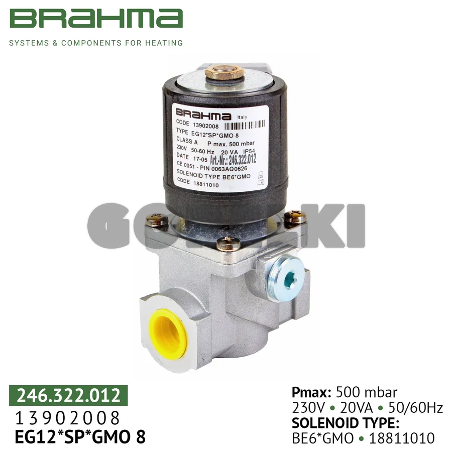 Клапан Brahma EG12*SP*GMO8 13902008
