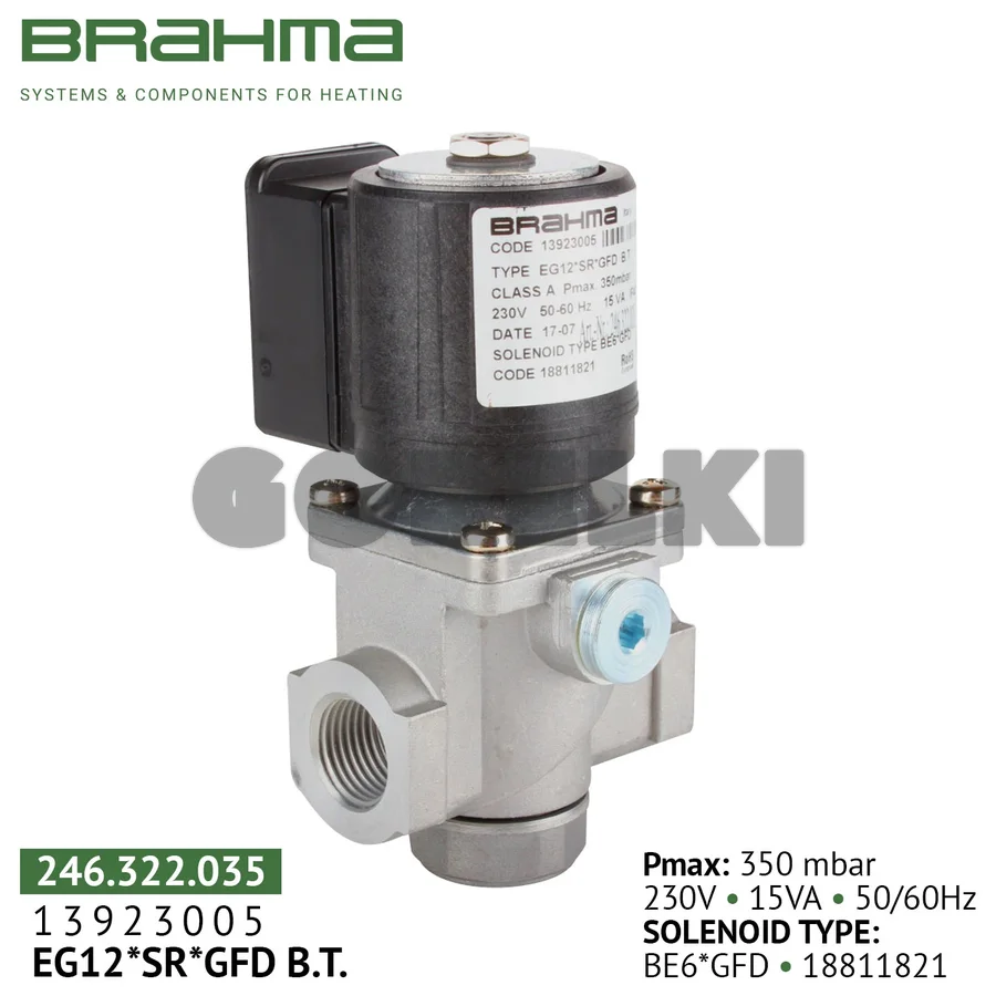 Клапан Brahma EG12*SR*GFD 13923005