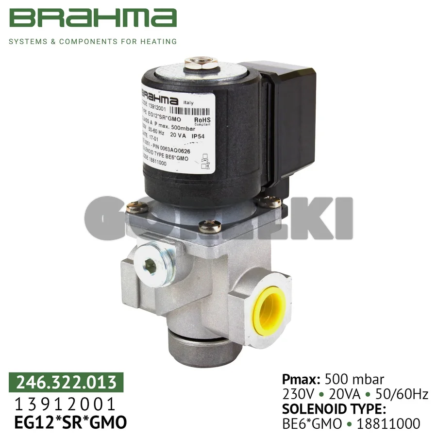 Клапан Brahma EG12*SR*GMO 13912001