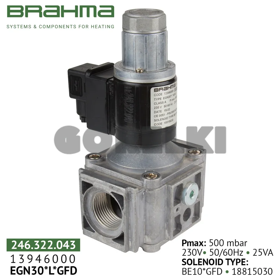 Клапан Brahma EGN30*L*GFD 13946000