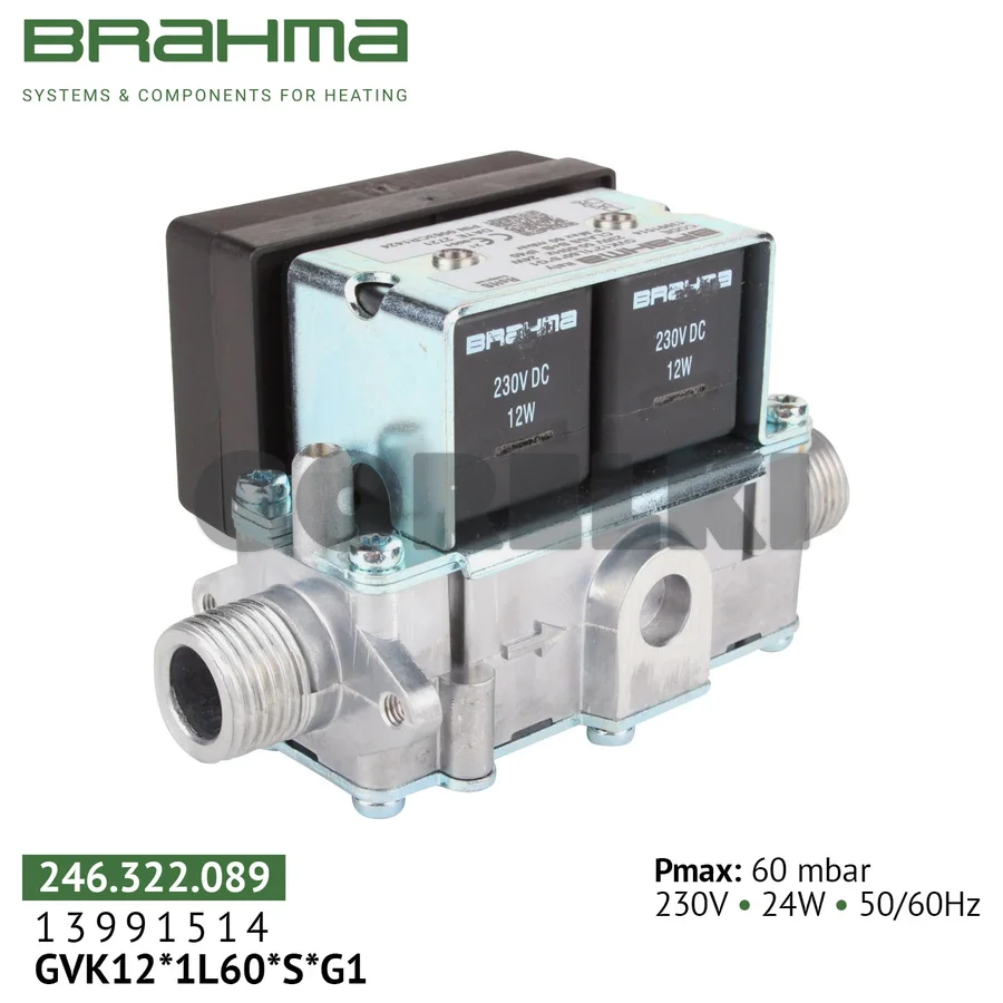 Клапан Brahma GVK12*1L60*S*G1 13991514